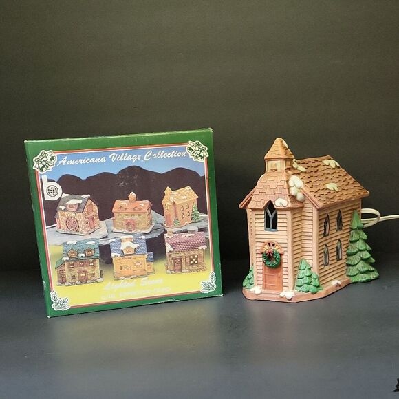 Americana Village Collection Brinns 1987 Chapel - Picture 1 of 8
